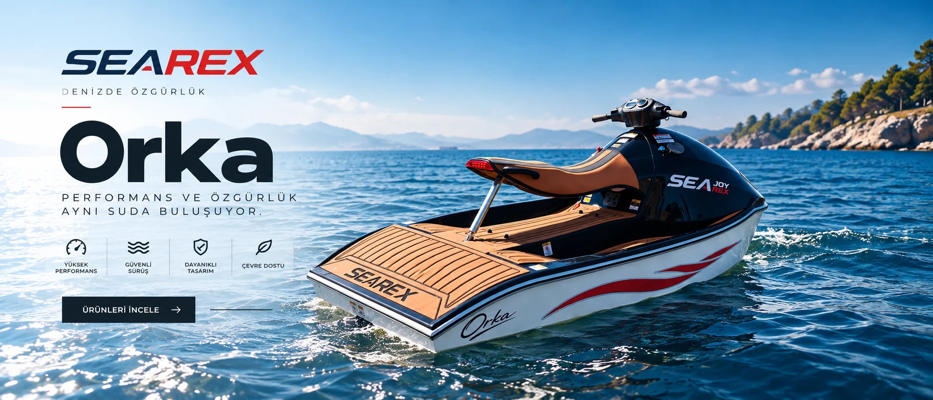 SEAREX Orka elektrikli jet ski denizde